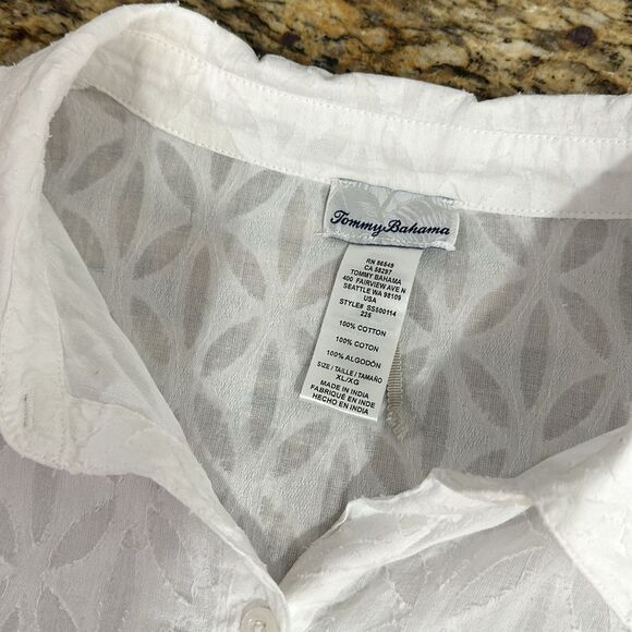 SOLD OUT Cotton Geo Pattern Long Sleeve Tunic Top Size XL - Picture 6 of 9